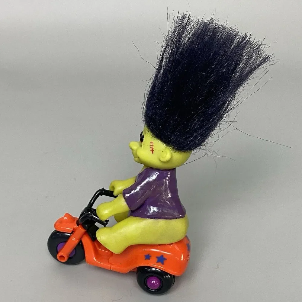 Vintage Troll Dolls Lot of 3 Russ Applause Frankenstein Trike Brown Figures